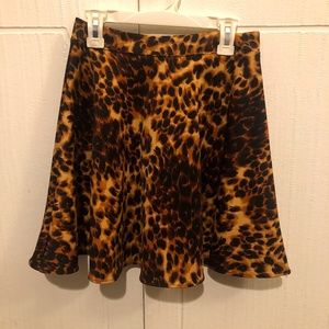 Leopard print skirt